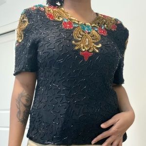 Vintage Sequins Top